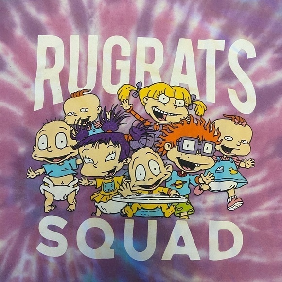 NICKELODEON RUGRATS PURPLE TIE DYE T-SHIRT SZ XL RARE - Picture 8 of 8